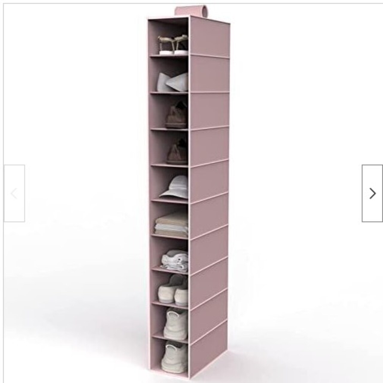 Shoe Shelves Space Saver Hanging Storage Closet Organizer Hanger Rack Pink USA